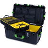 Pelican 1626 Air Case, Black with Lime Green Handles & Latches ColorCase