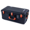 Pelican 1626 Air Case, Black with Orange Handles & Latches ColorCase