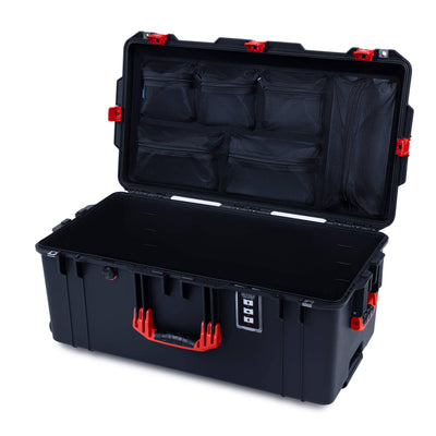 Pelican 1626 Air Case, Black with Red Handles & Latches ColorCase