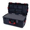 Pelican 1626 Air Case, Black with Red Handles & Latches ColorCase