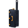 Pelican 1626 Air Case, Black with Yellow Handles & Latches ColorCase