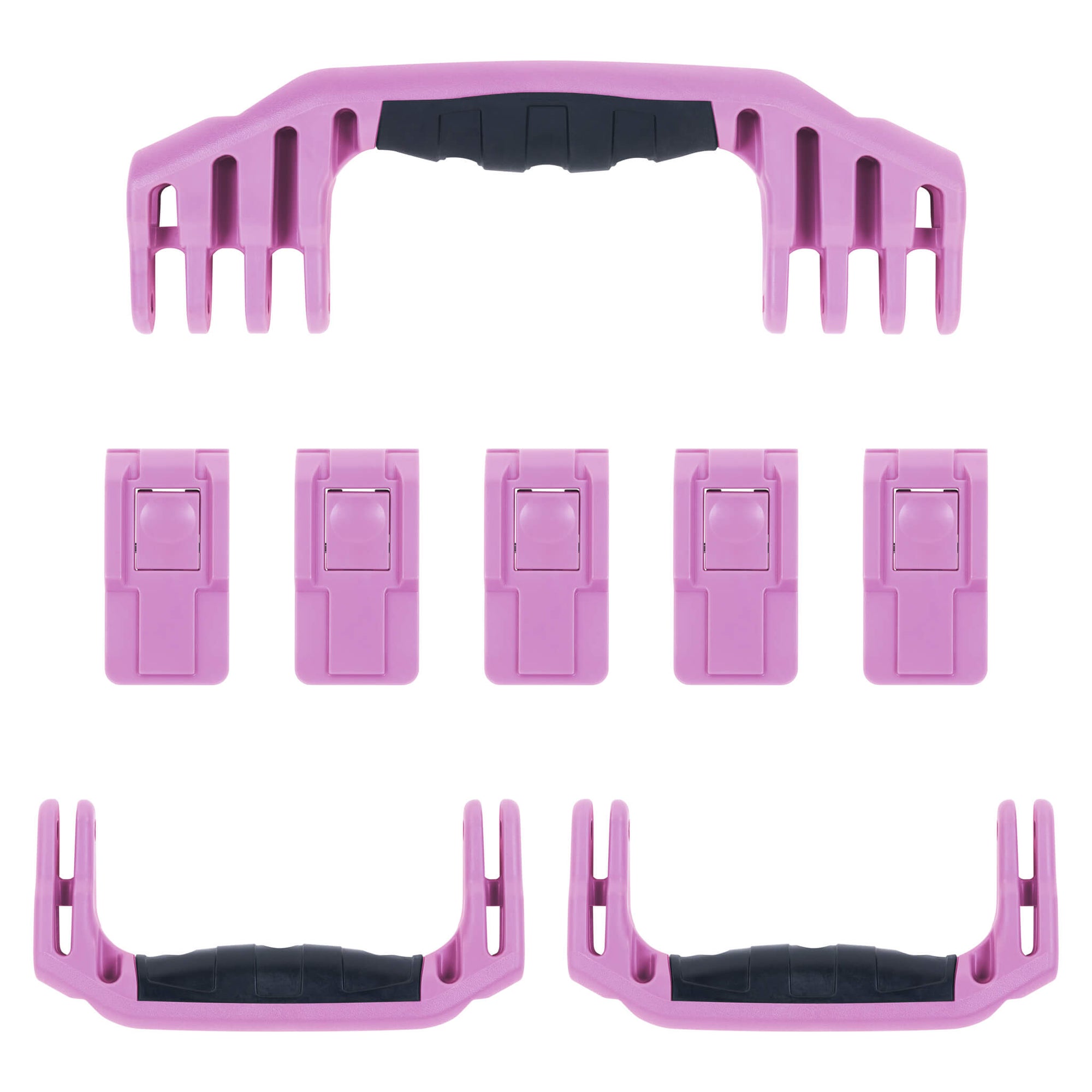 Pelican 1646 Air Replacement Handles & Latches, Magenta (Set of 3 Handles, 5 Latches) ColorCase 