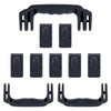 Pelican 1650 Replacement Handles & Latches, Black (Set of 3 Handles, 7 Push-Button Latches) ColorCase