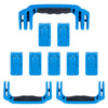 Pelican 1650 Replacement Handles & Latches, Blue (Set of 3 Handles, 7 Push-Button Latches) ColorCase