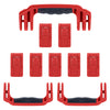 Pelican 1650 Replacement Handles & Latches, Red (Set of 3 Handles, 7 Push-Button Latches) ColorCase