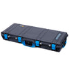 Pelican 1700 Protector Long Case, Black with Blue Handles & Latches (Gen2)