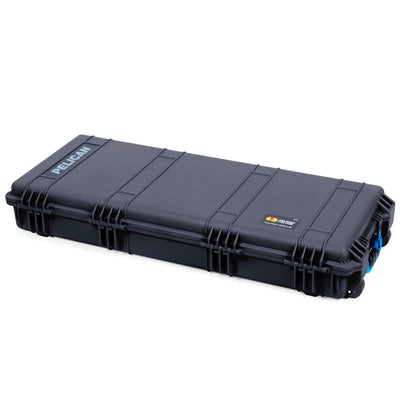 Pelican 1700 Protector Long Case, Black with Blue Handles & Latches (Gen2)