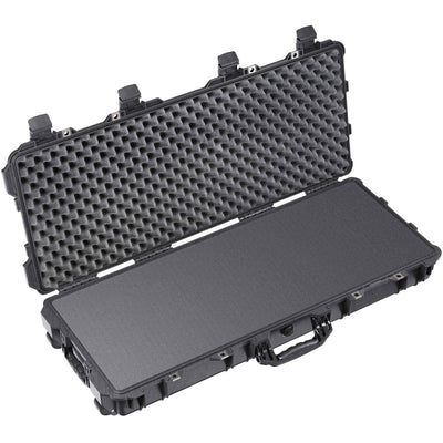 Pelican 1700 Protector Long Case, Black (LVMPD) Solid Foam with Convoluted Lid Foam ColorCase 017000-0002-110-110-LVMPD