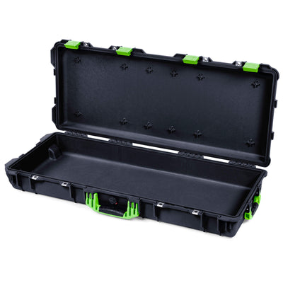 Pelican 1700 Protector Long Case, Black with Lime Green Handles & Latches (Gen2)