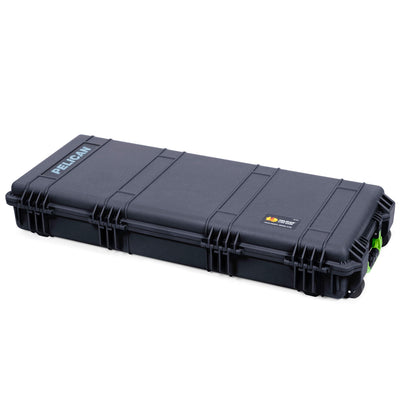 Pelican 1700 Protector Long Case, Black with Lime Green Handles & Latches (Gen2) ColorCase