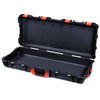 Pelican 1700 Protector Long Case, Black with Orange Handles & Latches (Gen2)