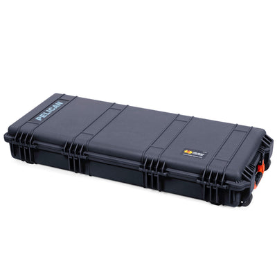 Pelican 1700 Protector Long Case, Black with Orange Handles & Latches (Gen2)