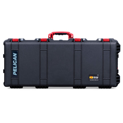 Pelican 1700 Protector Long Case, Black with Red Handles & Latches (Gen2) ColorCase