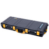 Pelican 1700 Protector Long Case, Black with Yellow Handles & Latches (Gen2)