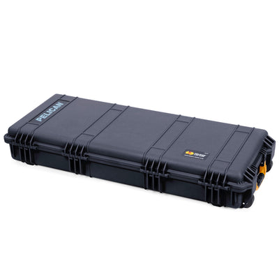 Pelican 1700 Protector Long Case, Black with Yellow Handles & Latches (Gen2) ColorCase