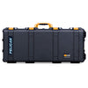 Pelican 1700 Protector Long Case, Black with Yellow Handles & Latches (Gen2)