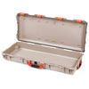 Pelican 1700 Protector Long Case, Desert Tan with Orange Handles & Latches (Gen2) None (Case Only) ColorCase 017000-0000-310-150