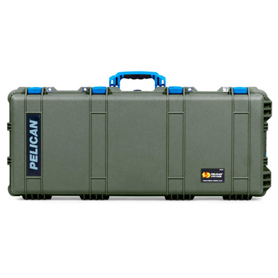 Pelican 1700 Protector Long Case, OD Green with Blue Handles & Latches (Gen2) ColorCase