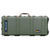 Pelican 1700 Protector Long Case, OD Green with Desert Tan Handles & Latches (Gen2) ColorCase