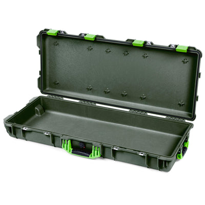 Pelican 1700 Protector Long Case, OD Green with Lime Green Handles & Latches (Gen2) None (Case Only) ColorCase 017000-0000-130-300