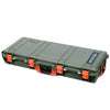 Pelican 1700 Protector Long Case, OD Green with Orange Handles & Latches (Gen2) ColorCase