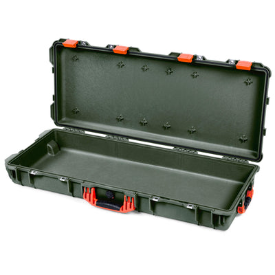 Pelican 1700 Protector Long Case, OD Green with Orange Handles & Latches (Gen2) None (Case Only) ColorCase 017000-0000-130-150