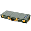 Pelican 1700 Protector Long Case, OD Green with Yellow Handles & Latches (Gen2) ColorCase