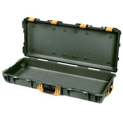 Pelican 1700 Protector Long Case, OD Green with Yellow Handles & Latches (Gen2)