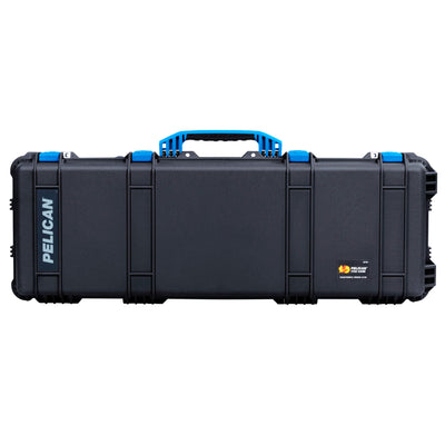 Pelican 1720 Protector Long Case, Black with Blue Handles & Latches (Gen2)