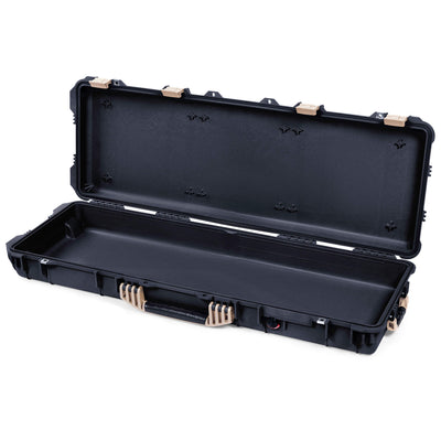 Pelican 1720 Protector Long Case, Black with Desert Tan Handles & Latches (Gen2) None (Case Only) ColorCase 017200-0000-110-310