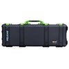 Pelican 1720 Protector Long Case, Black with Lime Green Handles & Latches (Gen2) ColorCase