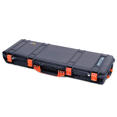 Pelican 1720 Protector Long Case, Black with Orange Handles & Latches (Gen2) ColorCase