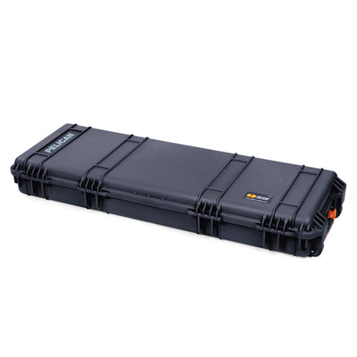 Pelican 1720 Protector Long Case, Black with Orange Handles & Latches (Gen2) ColorCase