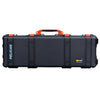 Pelican 1720 Protector Long Case, Black with Orange Handles & Latches (Gen2) ColorCase