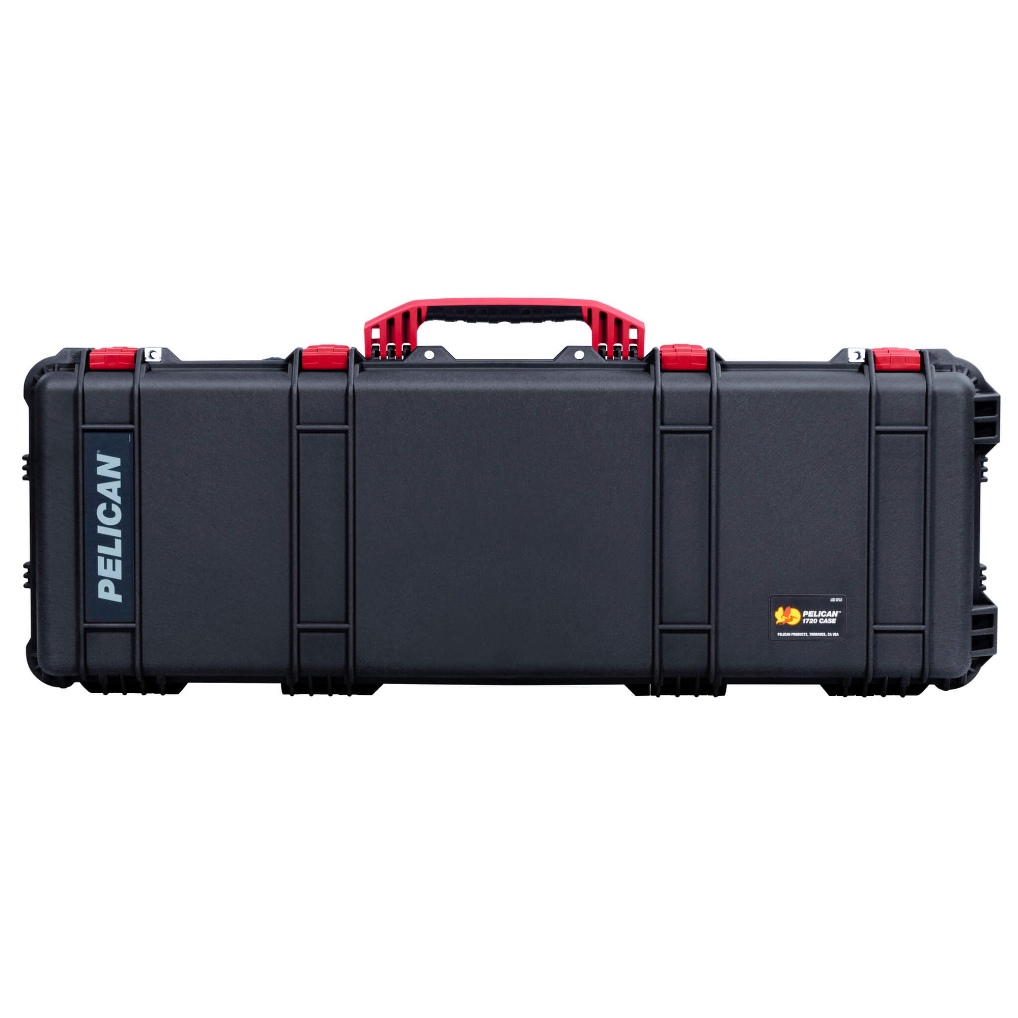 Pelican 1720 Protector Long Case, Black with Red Handles & Latches (Gen2)