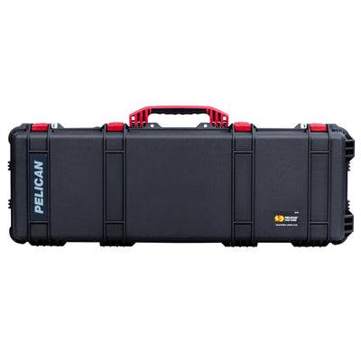 Pelican 1720 Protector Long Case, Black with Red Handles & Latches (Gen2) ColorCase