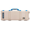 Pelican 1720 Protector Long Case, Desert Tan with Blue Handles & Latches (Gen2)