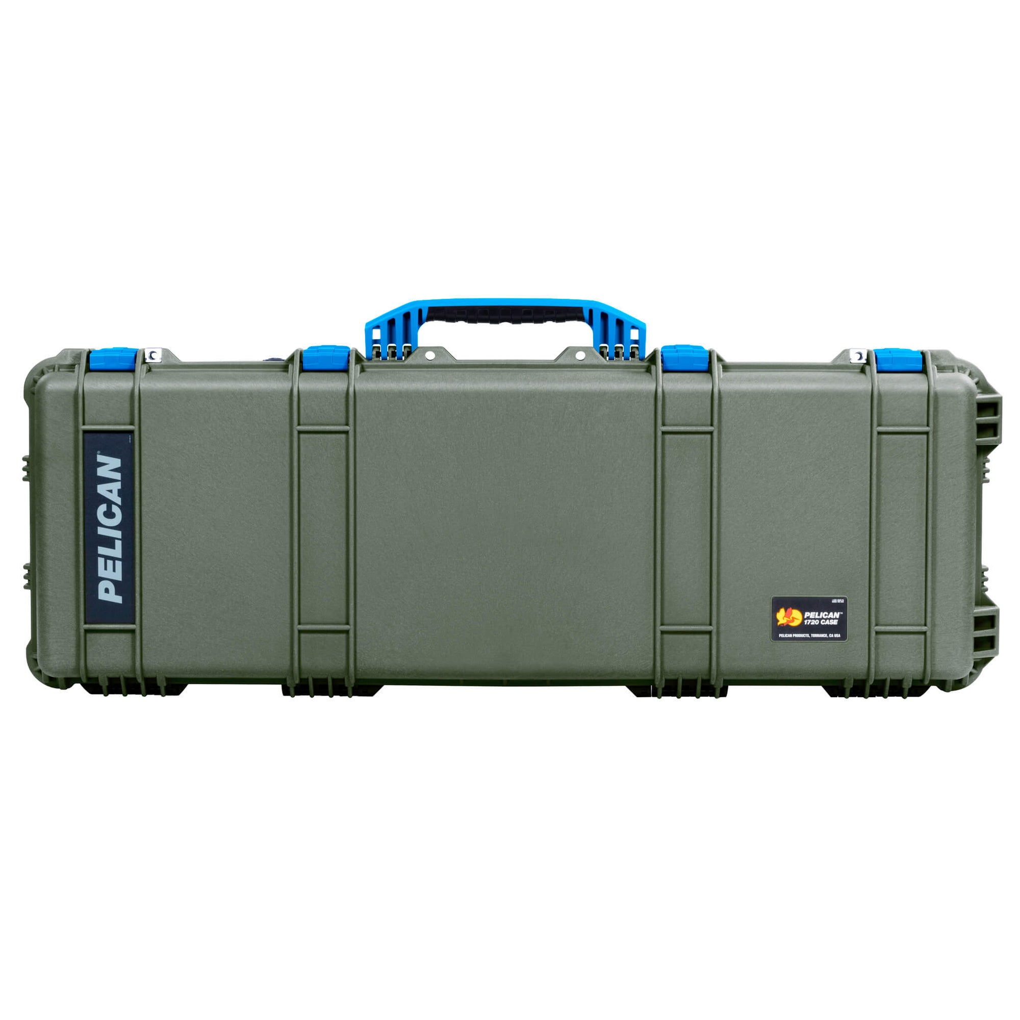 Pelican 1720 Protector Long Case, OD Green with Blue Handles & Latches (Gen2) ColorCase 