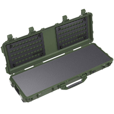 Pelican 1720 Protector Long Case, OD Green (Gen2) Pick & Pluck Foam with EZ-Click™ MOLLE Panels ColorCase 017200-0401-130-130