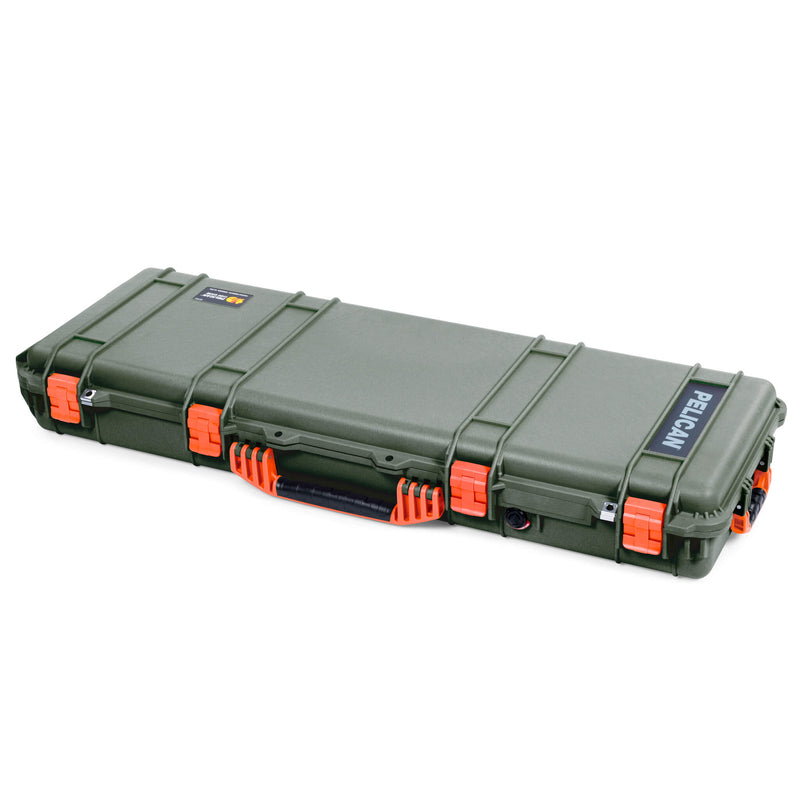 Pelican 1720 Protector Long Case, OD Green with Orange Handles & Latches (Gen2) ColorCase 