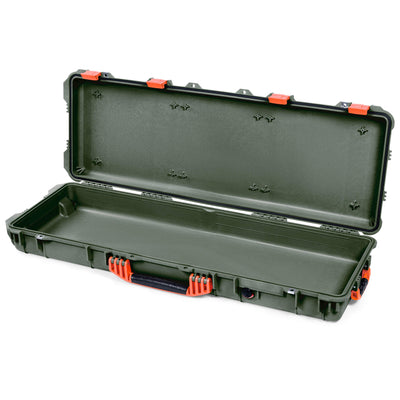 Pelican 1720 Protector Long Case, OD Green with Orange Handles & Latches (Gen2)