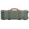 Pelican 1720 Protector Long Case, OD Green with Orange Handles & Latches (Gen2)