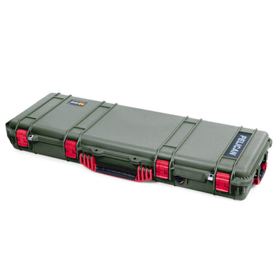 Pelican 1720 Protector Long Case, OD Green with Red Handles & Latches (Gen2) ColorCase