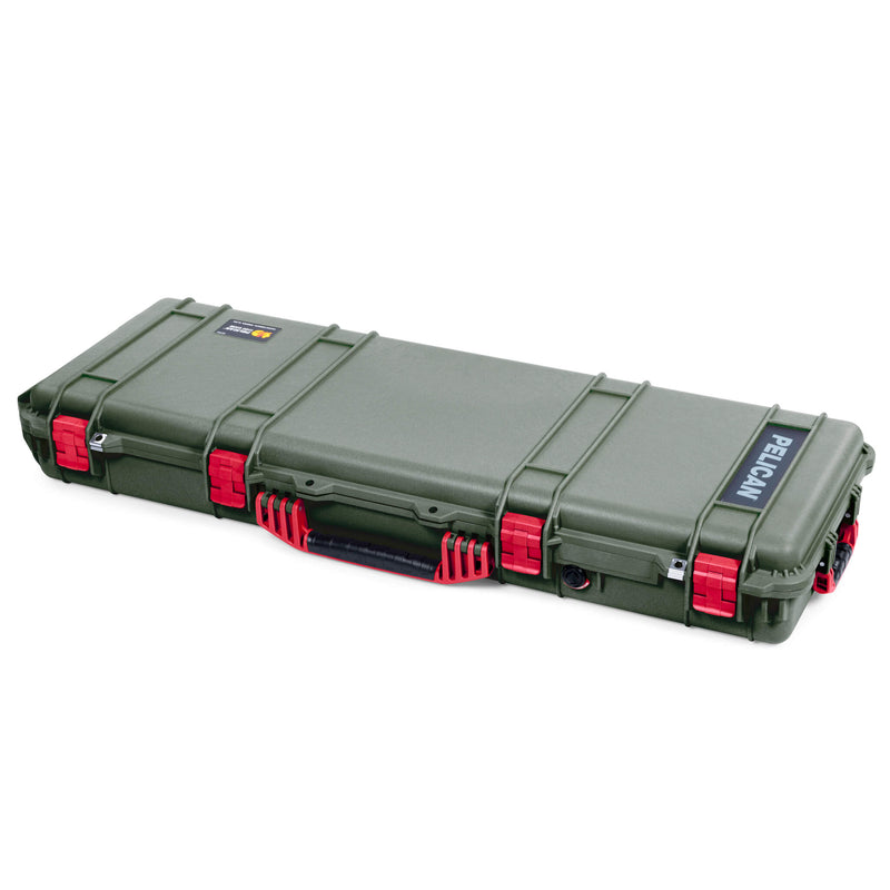 Pelican 1720 Protector Long Case, OD Green with Red Handles & Latches (Gen2) ColorCase 