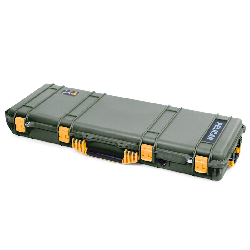 Pelican 1720 Protector Long Case, OD Green with Yellow Handles & Latches (Gen2) ColorCase 