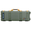 Pelican 1720 Protector Long Case, OD Green with Yellow Handles & Latches (Gen2)