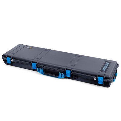 Pelican 1750 Protector Long Case, Black with Blue Handles & Latches (Gen2) ColorCase