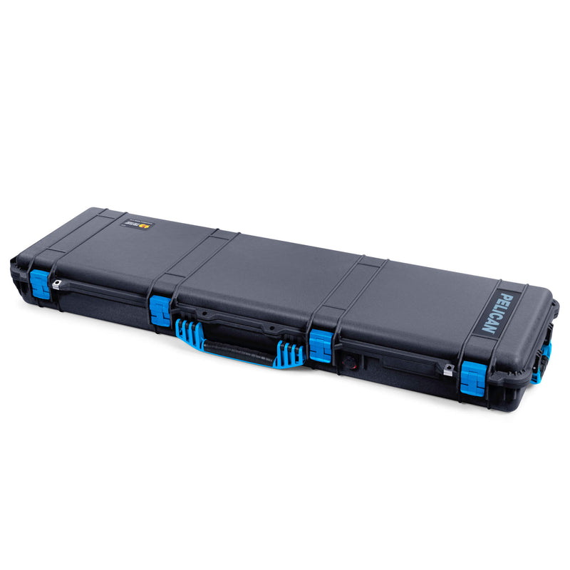 Pelican 1750 Protector Long Case, Black with Blue Handles & Latches (Gen2)