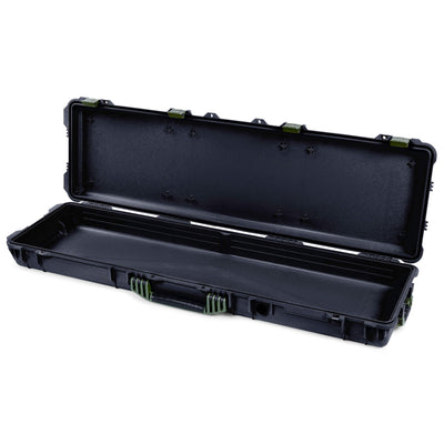 Pelican 1750 Protector Long Case, Black with OD Green Handles & Latches (Gen2)