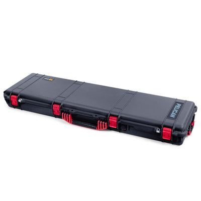 Pelican 1750 Protector Long Case, Black with Red Handles & Latches (Gen2) ColorCase